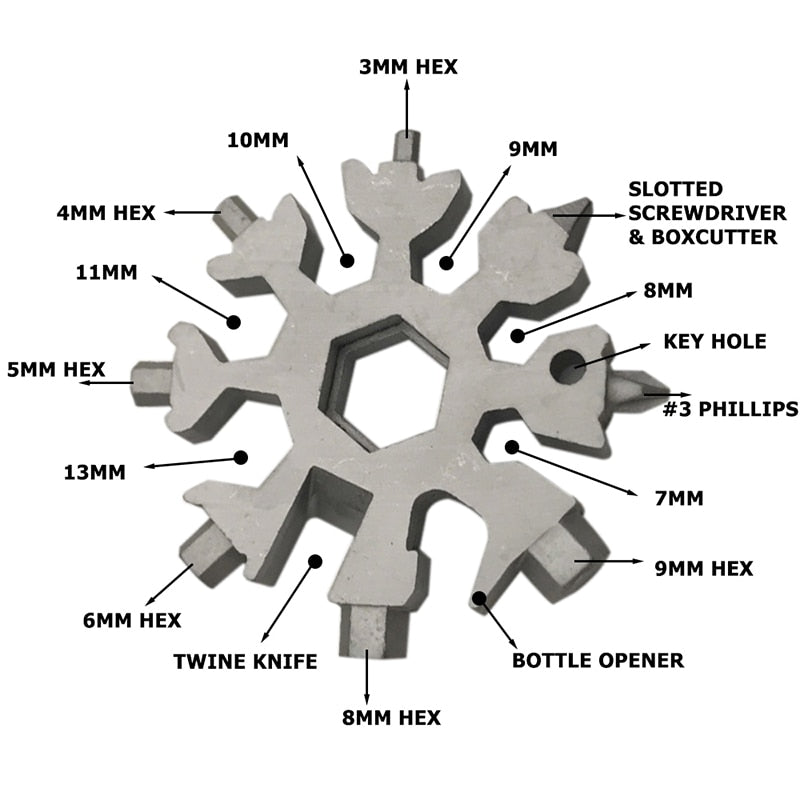 Original Snowflake™ 18-in-1 Multi Tool + FREE Gift Box